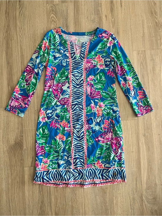 Lilly Pulitzer Dresses & Skirts - Lilly Pulitzer Nadine Dress UPF 50+ Pundy Blue Isle Be Back Chilly Lilly Small